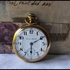1906 Hamilton Pocket Watch 18s 17j  Railroad Grade